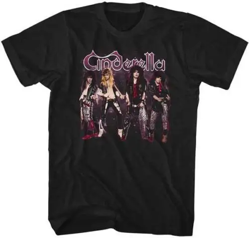 

Cinderella Group Photo Glam Hair Heavy Metal Classic Rock Band Concert T-Shirt