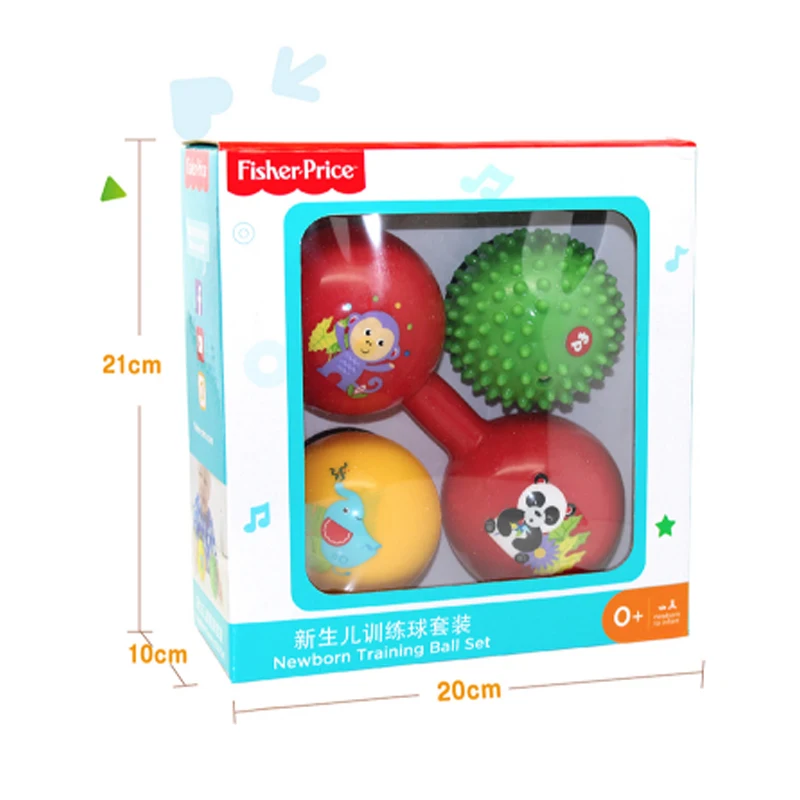 FISHER-PRICE детские игрушки 0-12 месяцев Игрушки новорожденный тренировочный мяч младенческий детский сад обучающая игрушка мяч игрушки для детей