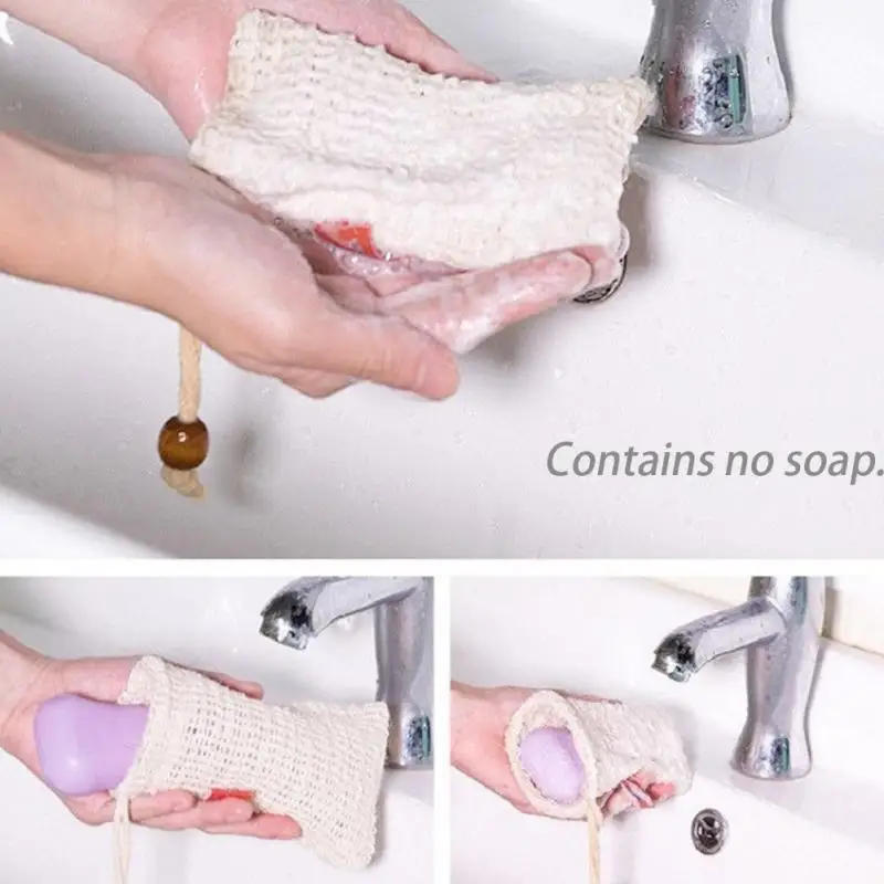 

3pcs/4pcs Bathroom Soap Blister Mesh Double-layer Soap Net Foaming Net Easy Bubble Mesh Bag Cleaning Tools #63