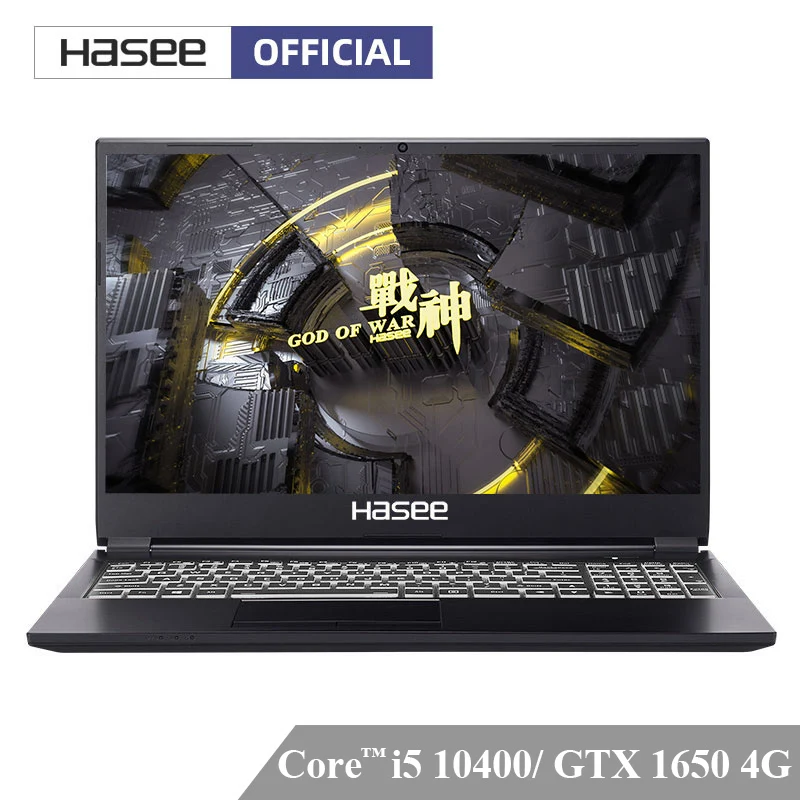 Hasee TX6-CU5DA Laptop for Gaming(Intel Core I5-10400+GTX 1650/8GB RAM/512G SSD/16.1❲% NTSC IPSBacklit keyboard)Hasee Notebook |