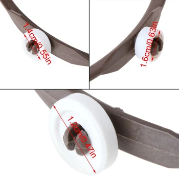 

1.4cm wheel height Microwave Oven Parts Round Shaped Rotating Tray Glass Plate Support 6.57'' Inner Dropship