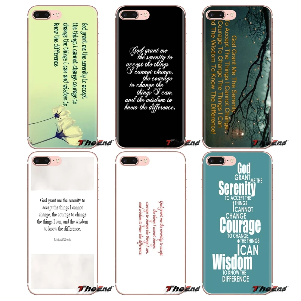God grant me to serenity чтобы принять Мягкий ТПУ чехол для Huawei G7 G8 P7 P8 P9 P10 P20 P30 Lite Mini Pro P Smart Plus