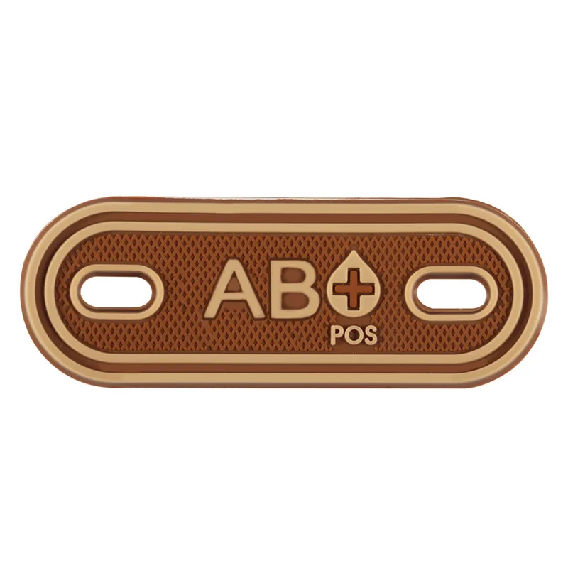8 2 шт. ПВХ Тип группы тег A+ B+ AB+ O+ положительные патч значки A B AB O POS боевой тактический патч для сумки обуви шнурки молнии - Цвет: 8