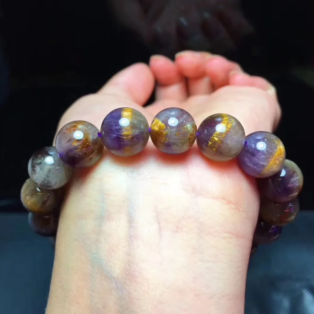 Purple Rutilated Quartz Bracelet (2)