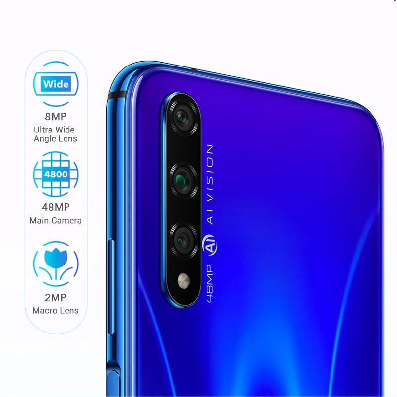 Honor 20 S 20 S 48MP задняя 32 МП фронтальная камера 6,2" смартфон Kirin 810 Octa Core 2340 × 1080 FHD+ 3750mAh мобильный телефон