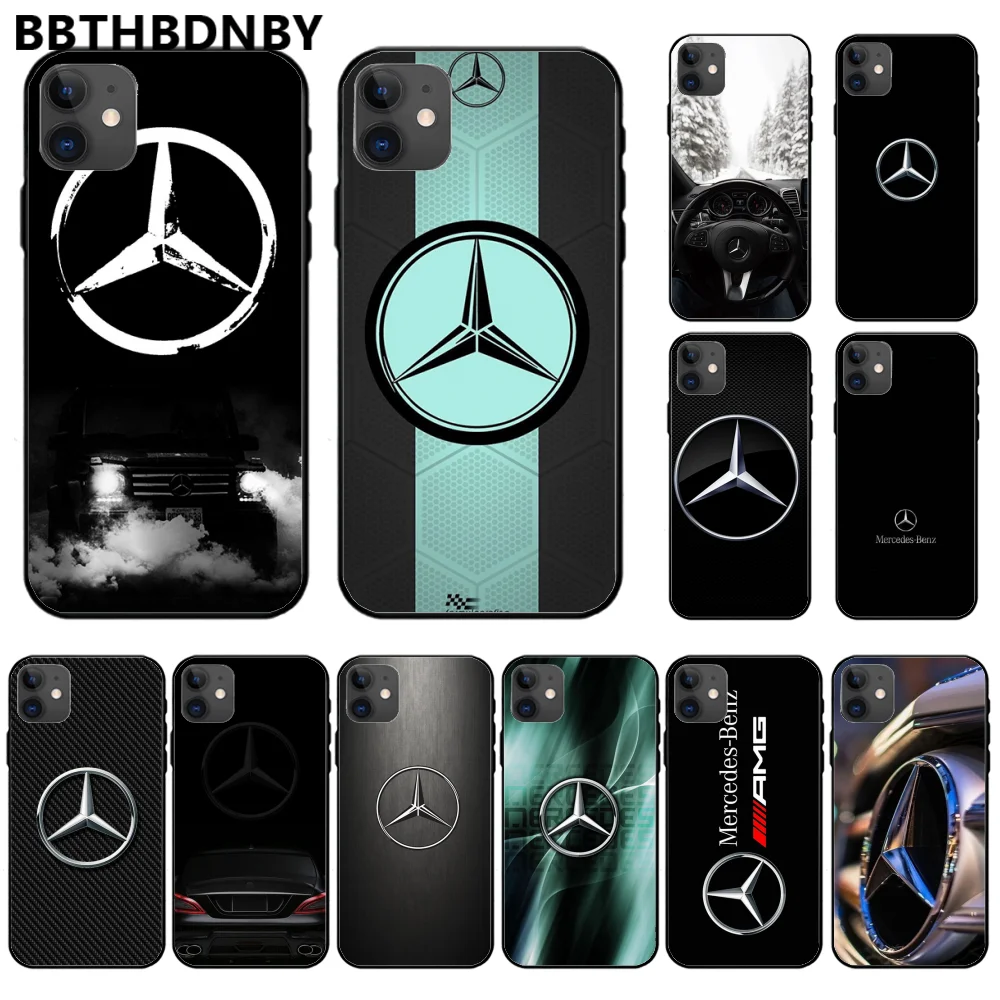 

Luxury Mercedes Benz AMG ShellSoft Silicone TPU Phone Cover Baseus Case For Iphone 11 Pro Max X Xs Xr 7 8 Plus 6 6s 5 5s 5se