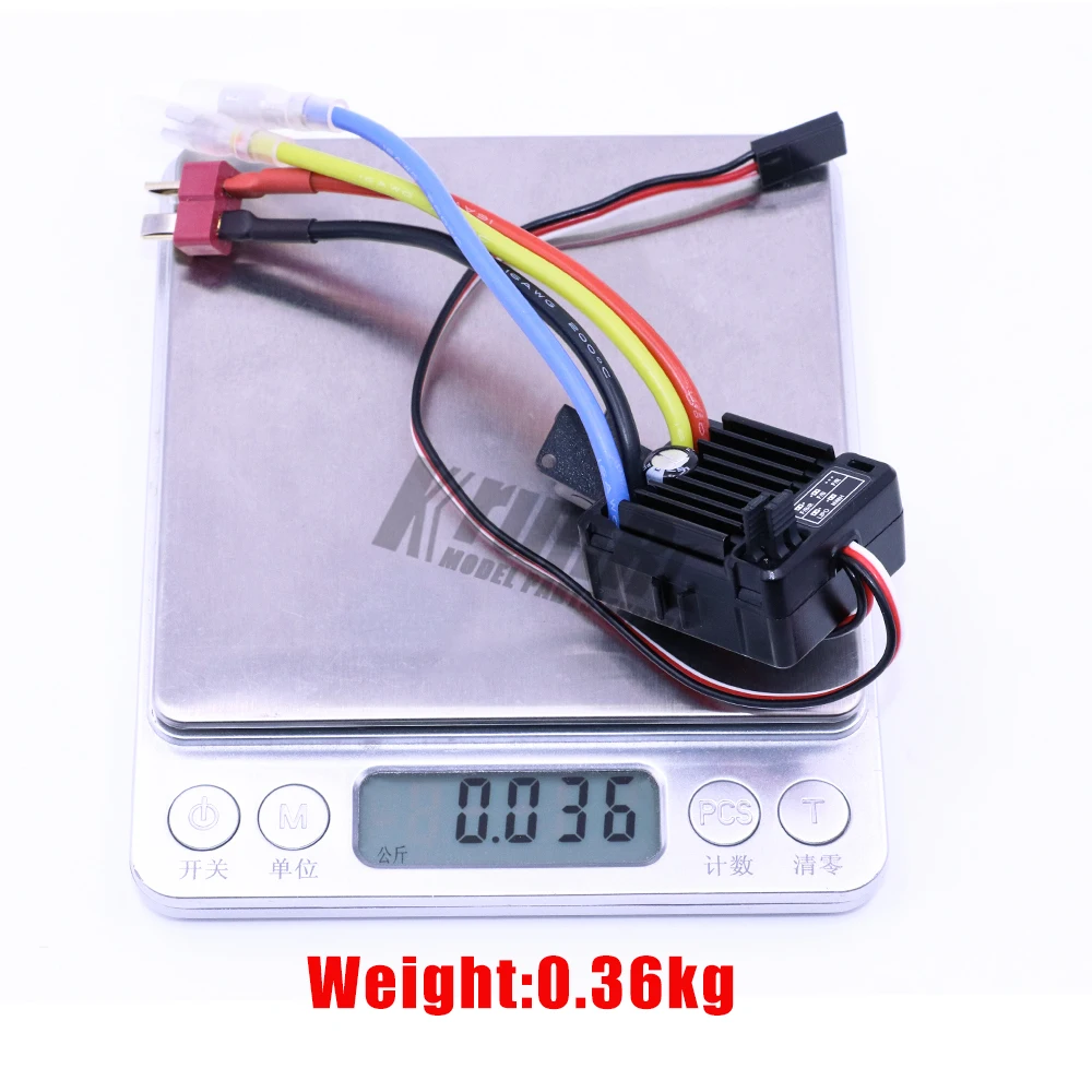 Karlak WP-1060-RTR ESC étanche 60A Pour Voiture RC 1/10 – Compatible Tamiya, Traxxas, HSP