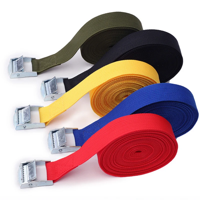 3M Buckle Tie-Down Belt Cargo Straps for Car Truck Motorcycle Bike Tow Rope Ratchet Binding Belt Auto Luggage Cargo Strap