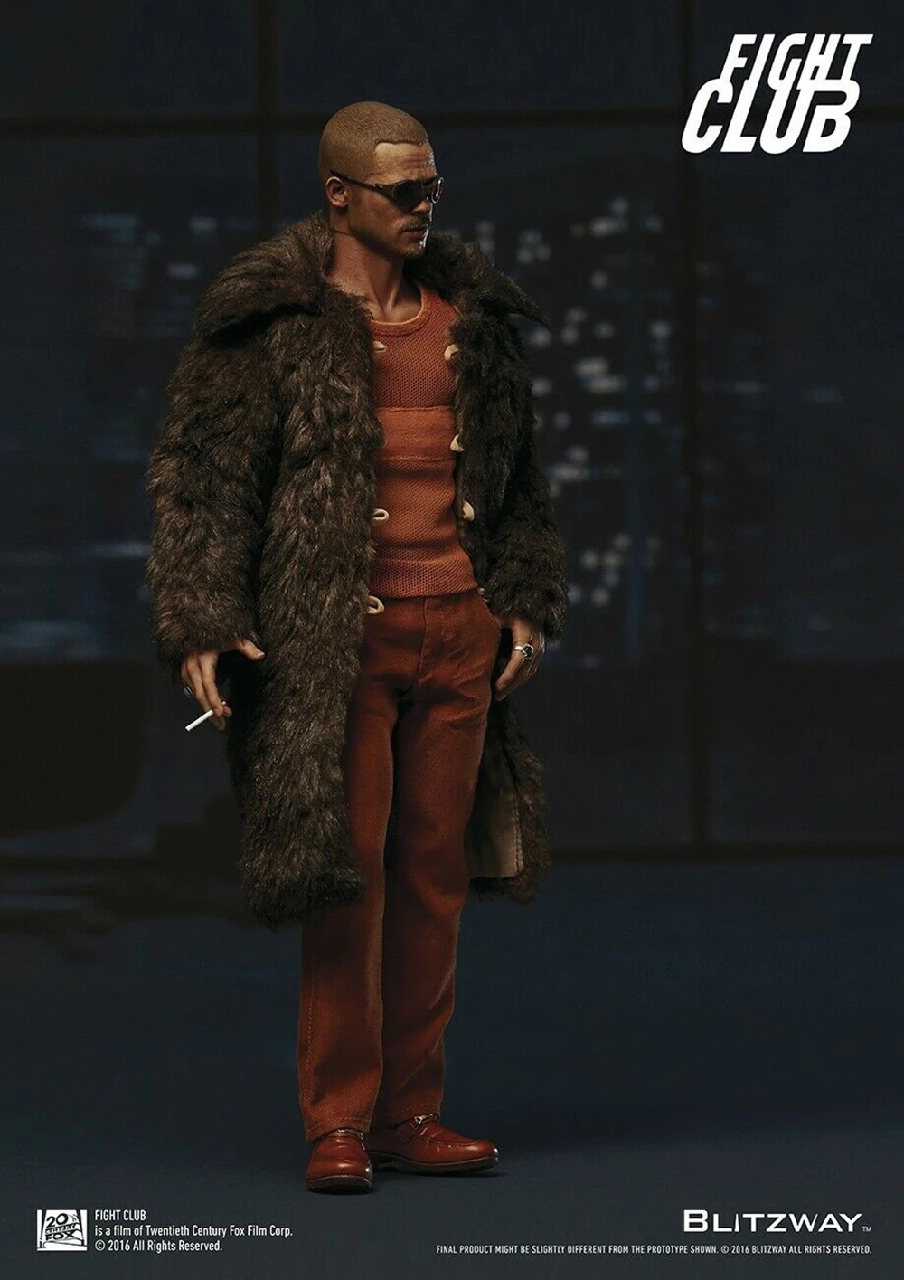 Для коллекции BLITZWAY 1/6 Fight Club Taylor Brad Pitt BW-FC00325 шуба Ver. Фигурка