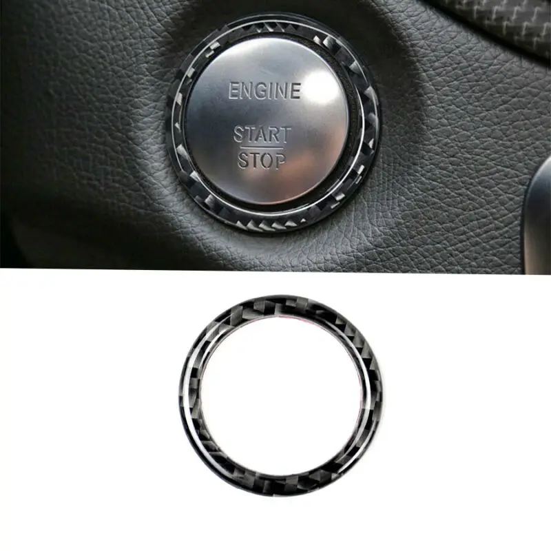 Декоративное кольцо для кнопки двигателя пусковое из углеродного волокна W205