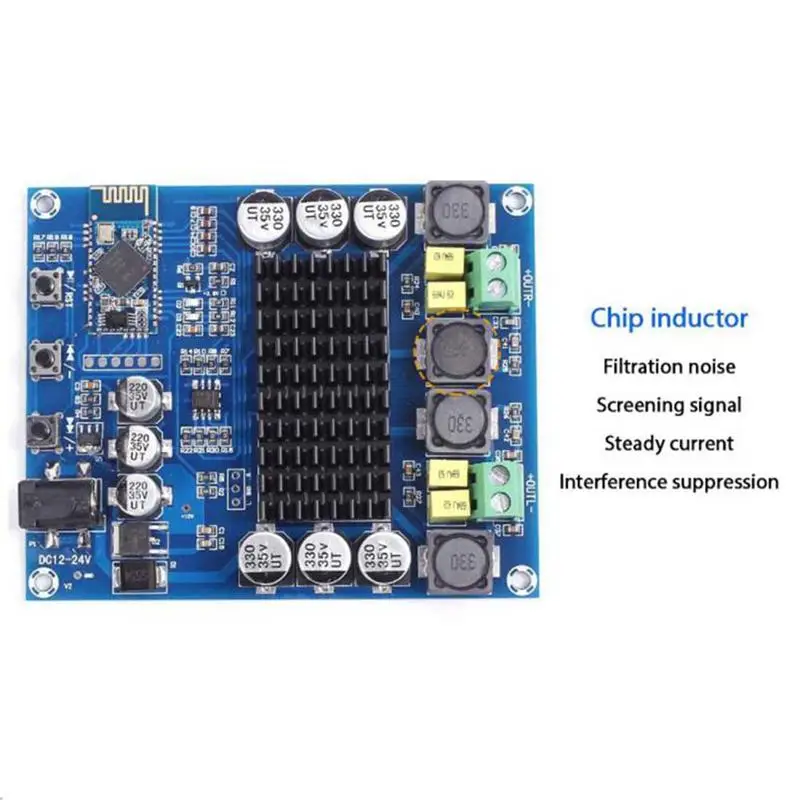 XH-M548 Bluetooth dual channel 120W+ 120W TPA3116D2 Bluetooth digital audio power amplifier board