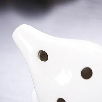 

Ocarina 6 Holes Flower Pattern Ceramic AC Key Musical Instrument For Beginner ALS88