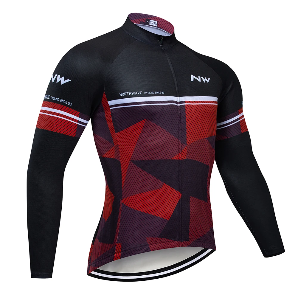 New NW Long sleeve Jersey Mountain Bike Motorcycle Cycling Jersey Crossmax Shirt Ciclismo Clothes for Men MTB Jersey