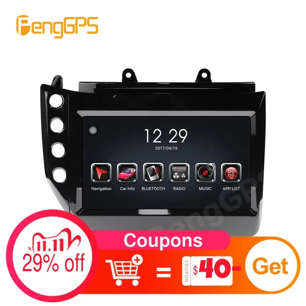 

2 Din DVD-плеер Android 9,0 для Maserati GT/GTS/GF/MC 2007-2019 GPS-навигация мультимедийное головное устройство Радио сенсорный экран Carplay