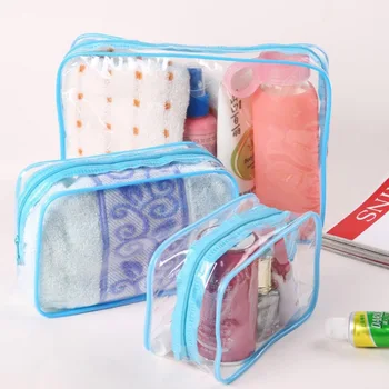 

PVC Transparent Clear Travel Cosmetic Makeup Organizer Wash Pouch Bag Toiletry Case S/M/L
