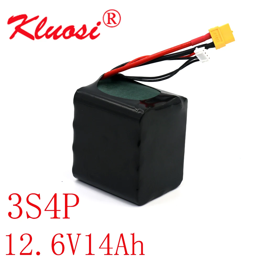 KLUOSI 3S4P 12V 14Ah высокое Ёмкость Бла (беспилотный летательный аппарат Перезаряжаемые