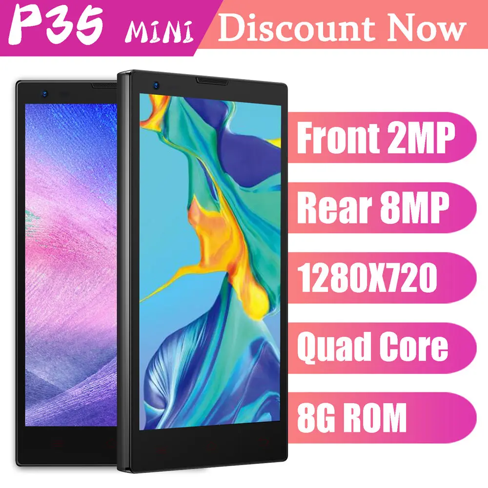 4.7IN P35MINI Black Оригинальные смартфоны A5 PRO, 4 Гб ОЗУ, 64 Гб ПЗУ, 6,0 дюймов, Android, распознавание лица, разблокированные, 13 МП, мобильные телефоны, P35 MINI - Цвет: 4.7IN P35MINI Black