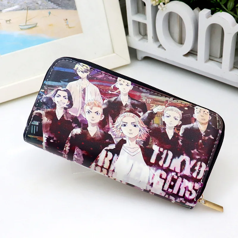 

New cartoon Anime Tokyo Avengers Jujutsu Kaisen Cosplay Long wallet creative student leisure wallet for men and women