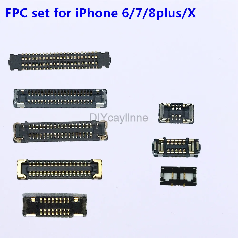 

Full FPC Connector Set for iPhone 5S SE 6 plus 6S 7 plus 7 plus 8 plus X Charger Lcd Display Touch FPC Connector Replacement