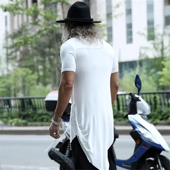 

creative European and American printing t-shirt men's short-sleeved round neck cotton men's tide Laika cotton