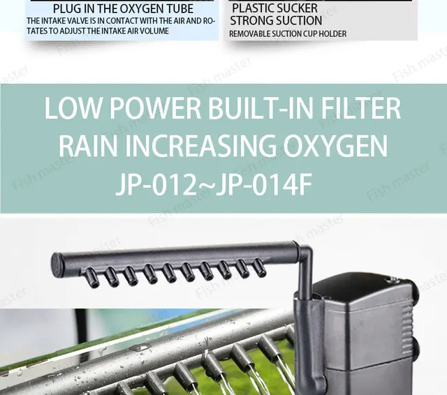 Filtro redondo para acuario, minipurificador con filtro incorporado de agua,  Triple, Ultra silencioso, oxígeno, peces y