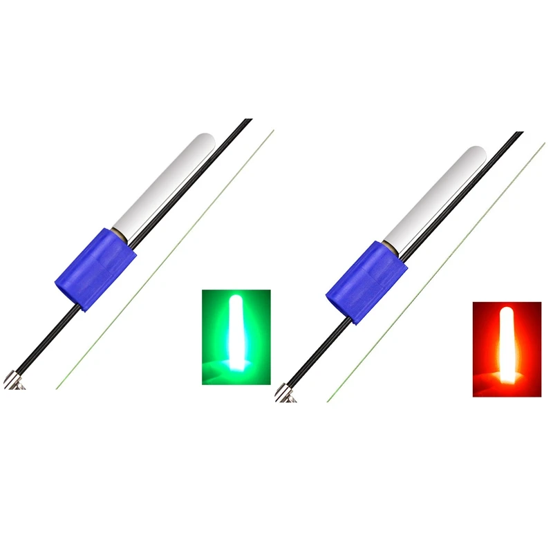 

2Pcs Light Stick Waterproof Glowing Led Fishing Rod Night Electronic Lamp Accessories Luminous Removable Sea Float