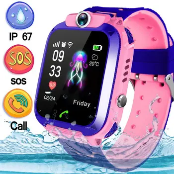 

Waterproof Q12 Child Smart Watch Baby Watch SOS Call Location Finder Locator Tracker Anti Lost Monitor Kids Watch Gift for IOS