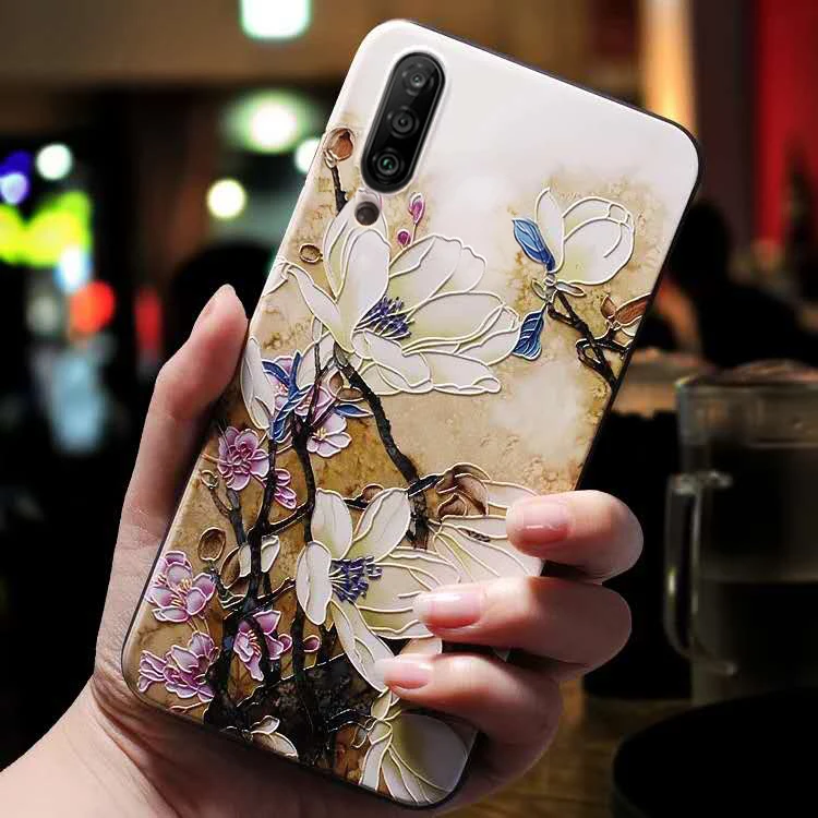 Чехол с 3D цветами для Xiao mi Red mi Note 8 7 5 6 Pro, чехол для Xiaomi mi a3 mi Note 10 CC9E mi 9T mi 9T Pro, чехол, красный mi K20 Pro, чехол - Цвет: 07