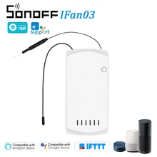 SONOFF IFan03 Ventilatore A Soffitto Regolatore di Regolatore di Interruttore Intelligente WiFi Luce Ventilatore A Soffitto Regolatore di RF / APP di Controllo A Distanza Per Alexa