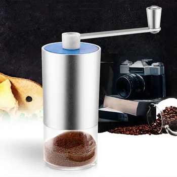 

Manual Coffee Grinder with Adjustable Ceramic Millstone Coffee Burr Mill for Home Office Travelling