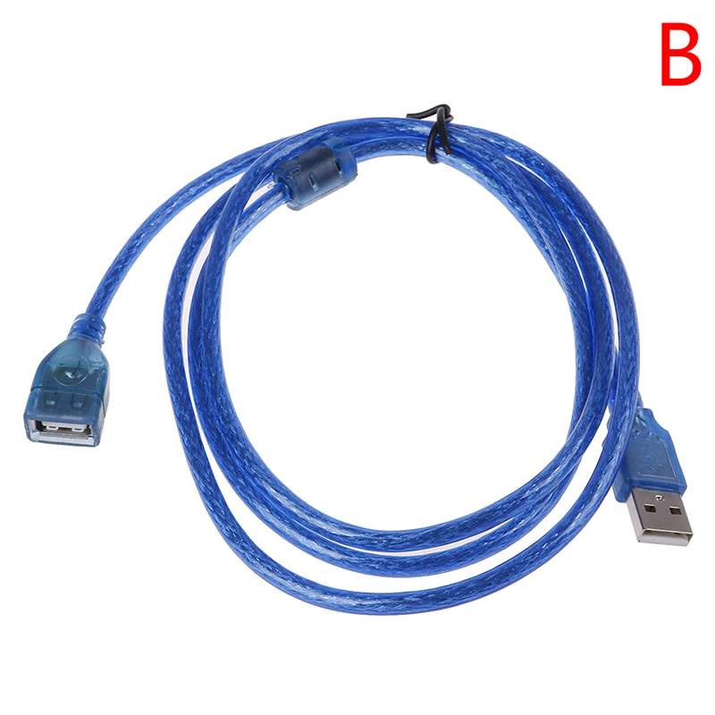 Прозрачный синий usb-накопитель 2 0 Удлинительный кабель Линия передачи данных