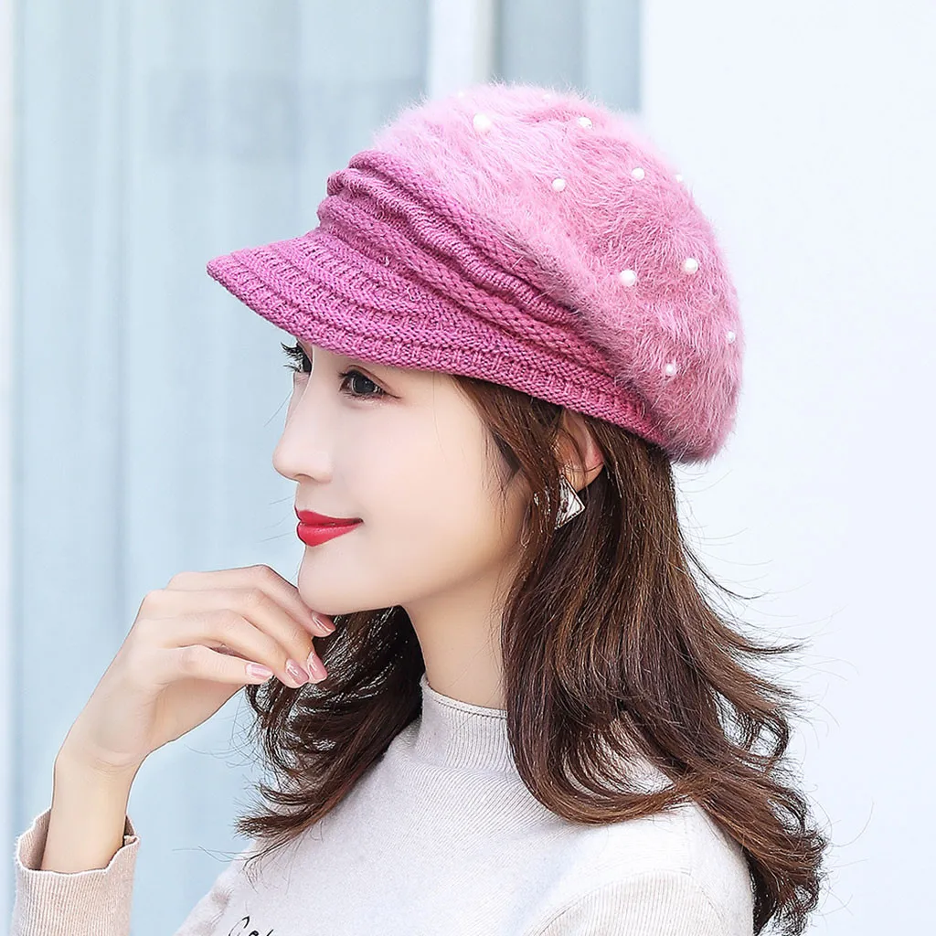 1 шт. шапка arcylic True casual Beanies для женщин, теплая вязанная зимняя шапка, мода, одноцветная шапка для девушек# y40