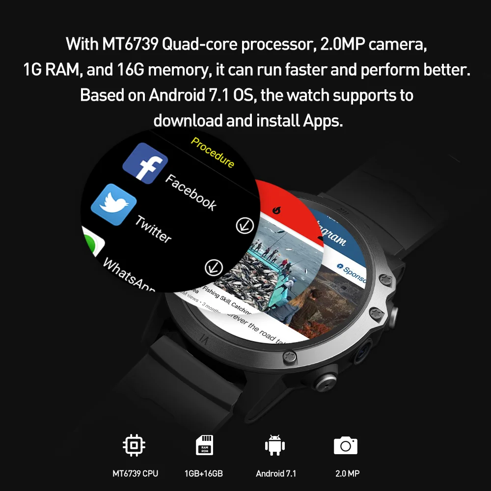 Новейшие Смарт-часы 4G Android OS RAM1GB ROM16GB Bluetooth 4,0 Nano SIM часы с функцией вызова пульса IPX5 глобальная версия smartwatch