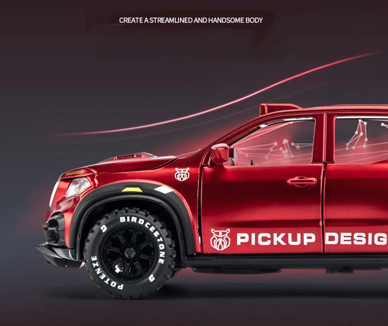 1:28 Mercedes Benz X-Class Exy 6X6 Off Road Pickup Model Toy Car 