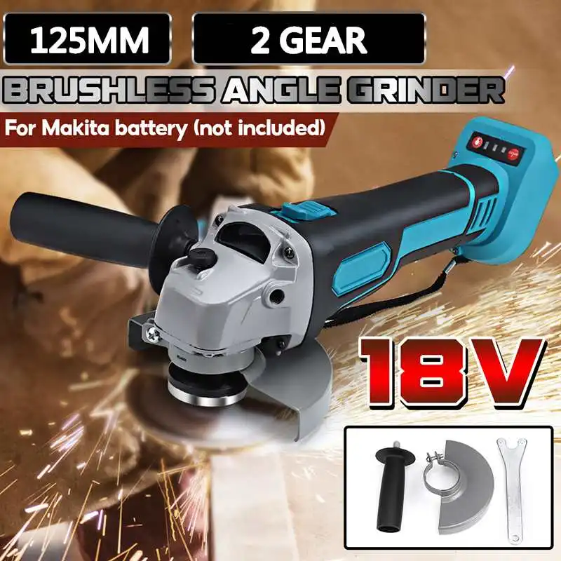 BLMIATKO 125mm 100mm Brushless Cordless Angle Grinder Variable Speed