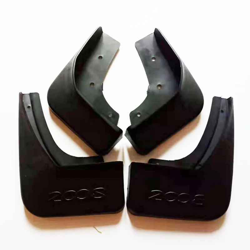 

Free Shipping High Quality ABS Plastics Automobile Fender Mudguards Mud Flaps For Peugeot 2008