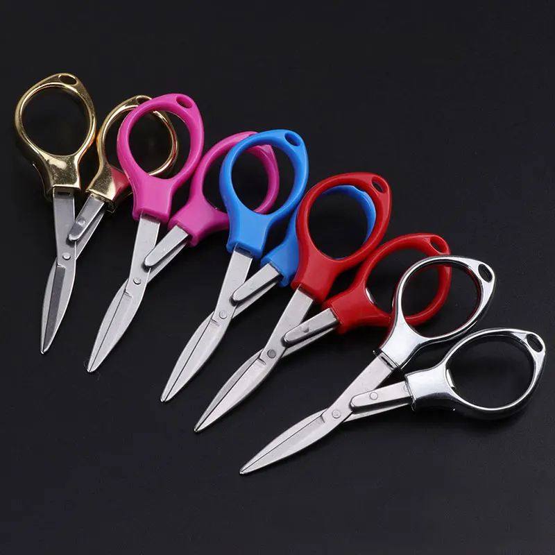 

Mini Folding Scissors Cutting Scissors For Sewing Small Tailor Trimming Scissors Thread Cross Stitch Accessories Handmade Tools