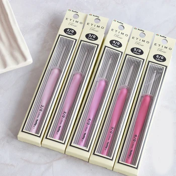 

0.4-6.5mm Tulip TER/TEL Crochet Hook Pink Resin handle Knitting Needles Original authentic Japan Tulip