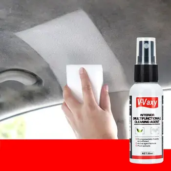 

50ml Leather Interior Cleaning Retreading Agent Dry Cleaning Foam Agent Interior Dry Cleaner Leather Cleaner