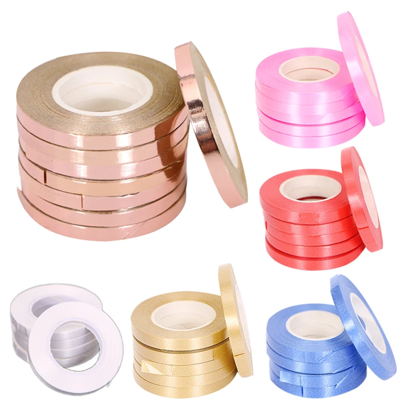 Cinta de Globo de oro rosa para globos de cumpleaños, suministros para fiestas, rizos, decoración de boda para niños y adultos