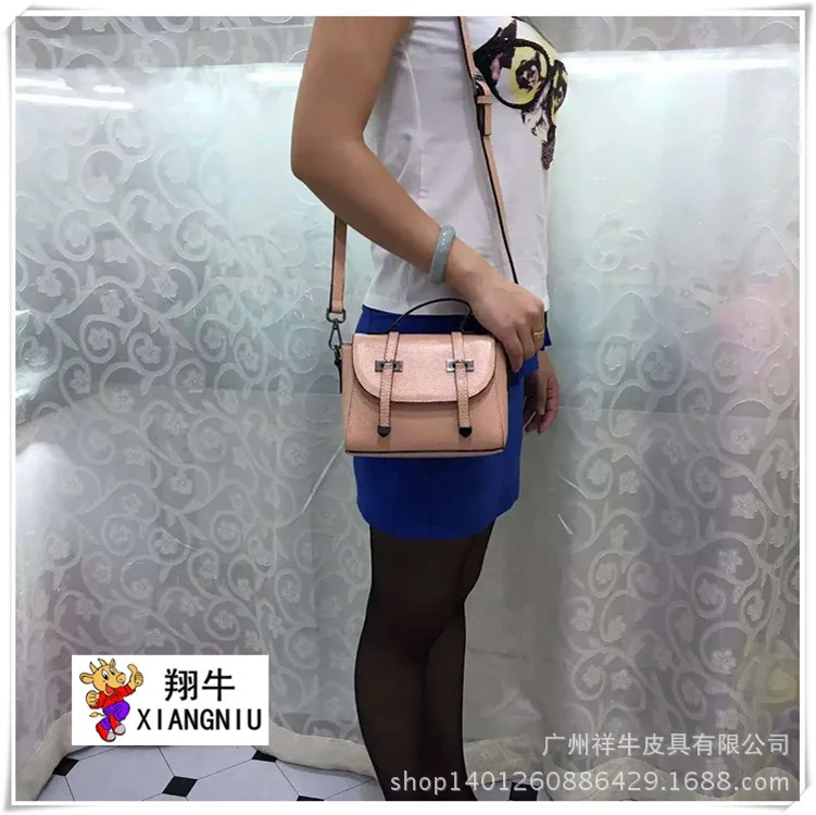 

2019 Autumn And Winter New Products WOMEN'S Leather Bags Korean-style Shoulder Bag/ Hand Bag Cowhide New Moon Bag Cover Type Sup
