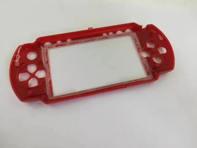 SILVER FACEPLATE FRONT Shell Housing Cover For Sony PSP 3000 Console - Foto 2