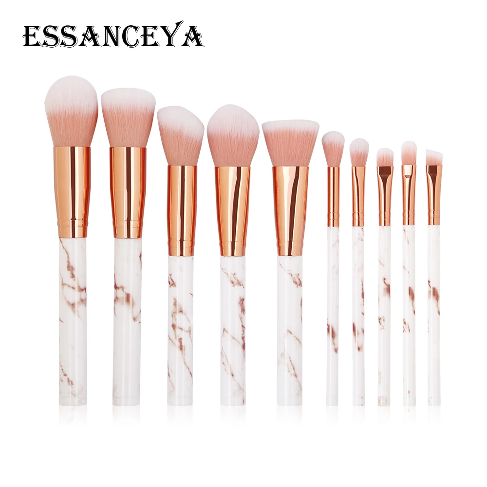 

ESSANCEYA 5-10 Pcs Pro Makeup Brushes Set Marbling Blush Eyebrow Eyeshadow Blending Concealer Brush Mini Make Up Brush Tool Kits