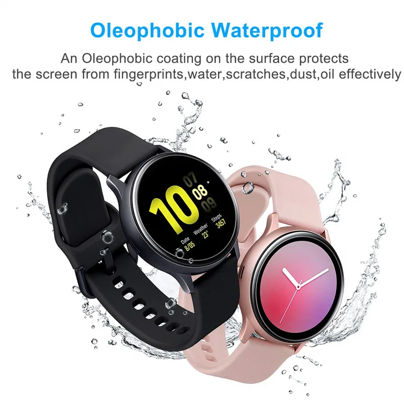 3D изогнутая мягкая полноразмерная защитная пленка для Samsung Galaxy Watch Active 2 40 мм 44