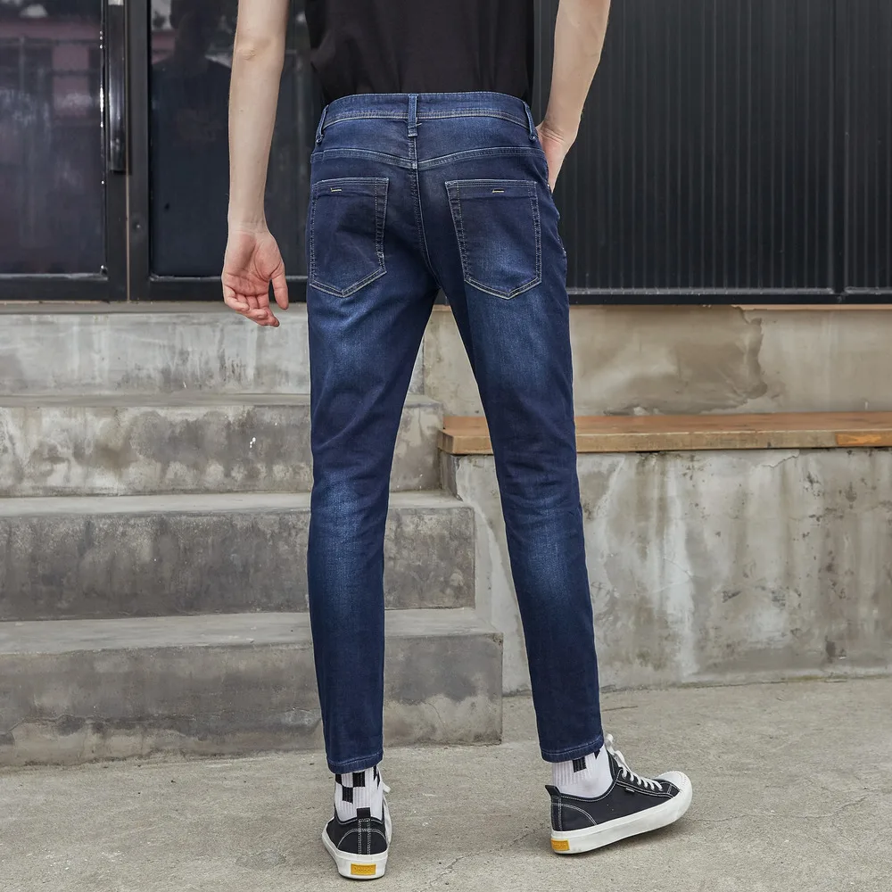 Metersbonwe Straight Jeans Men 2019 Autumn New Casual Youth Trend Slim Jeans Mens  Pants Men Trousers