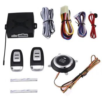 

9pcs Car SUV Keyless Entry Start Engine Alarm System Push Button Starter