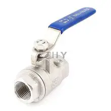 1/2PT женский двойной конец 90 градусов Поворотная ручка 304 шаровой клапан из нержавеющей стали