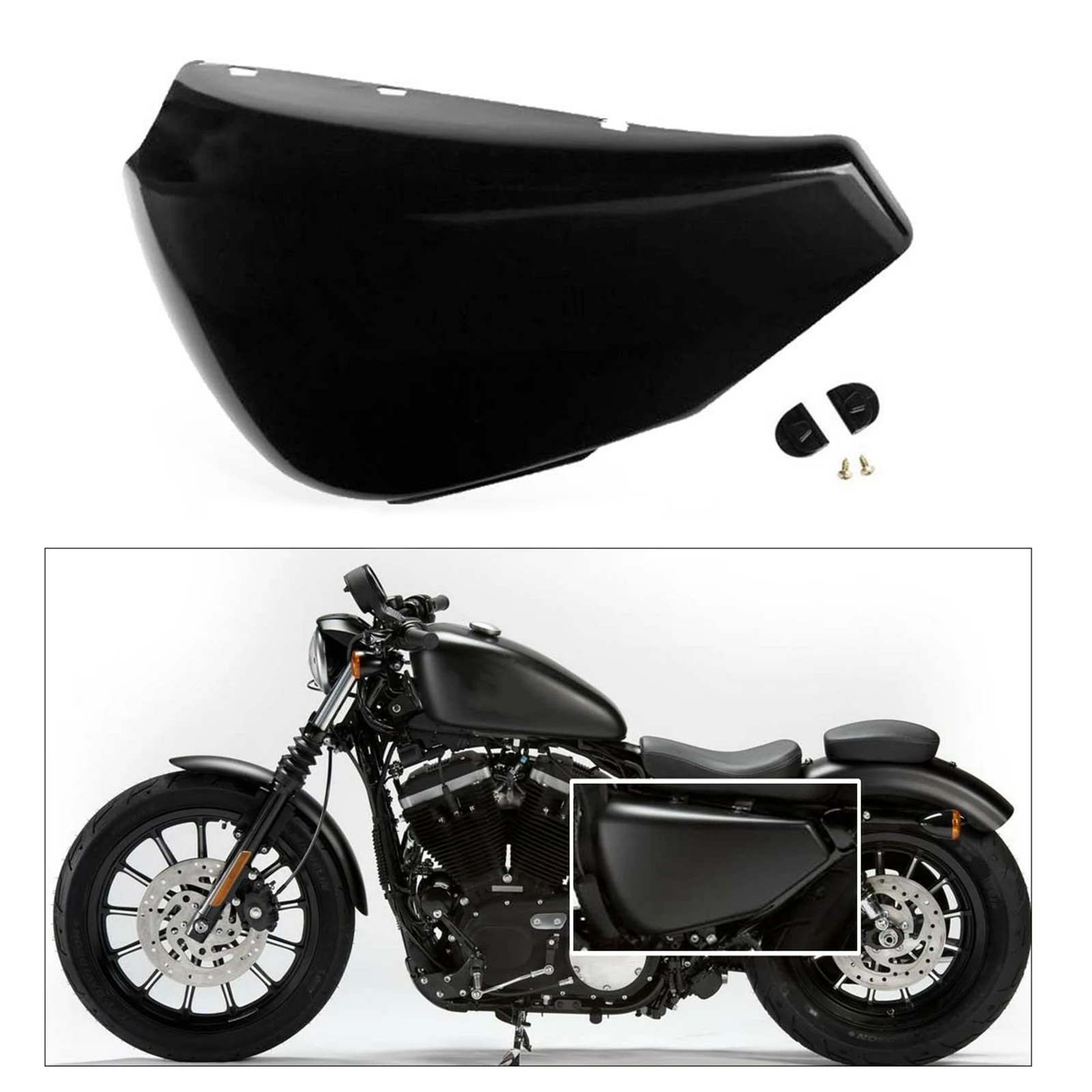 Motorcycles Left Side Battery Protector Cover Fit for Harley Sportster XL883 XL1200 1200 883 2004-2013 Accessories