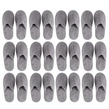 ABDB-12-Pairs одноразовые тапочки, отлично подходят для отелей, спа-салонов, маникюрных салонов-нескользящие-серые-подходят для американских мужских размеров 11 и американских женщин