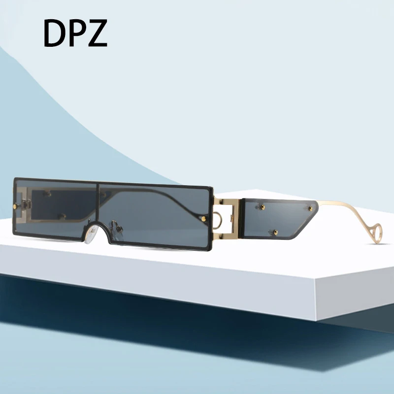 Солнцезащитные очки DPZ с заклепками женские модные крутые уникальные брендовые